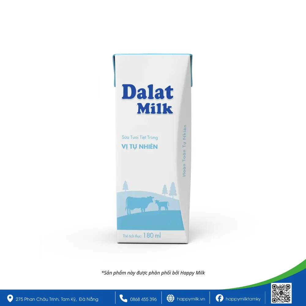 DALATMILK NATURAL TASTE FRESH MILK 180ML